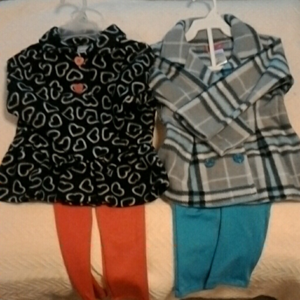 Set of 2 little girls outfits